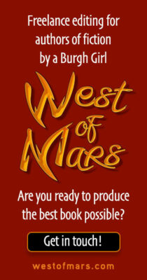 Ad for West of Mars Editing services